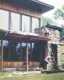 Solar collectors will cut the family's use of electricity even further.
